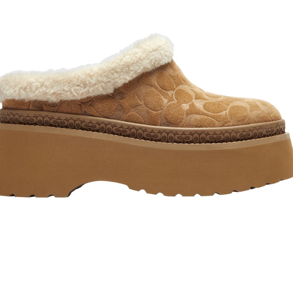 COACH Women's Cecelia Slip-On Platform Clogs - Picture 9 of 11